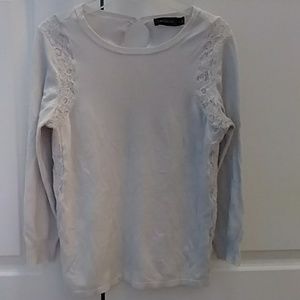 The Limited white lace sweater